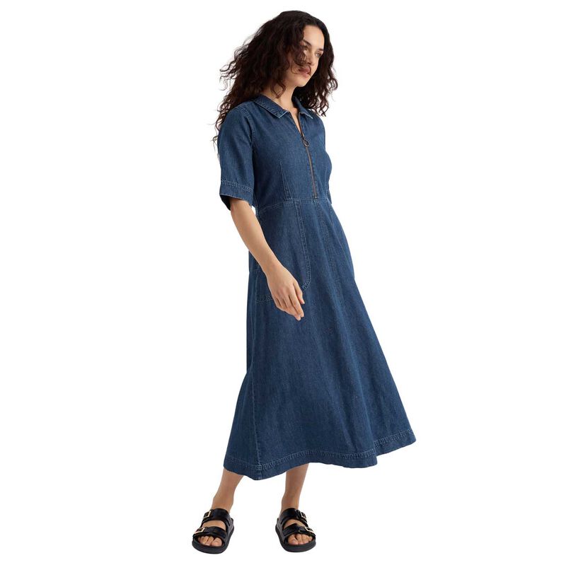 Seasalt Cornwall Gwenter Dress - Mid Wash image number 0